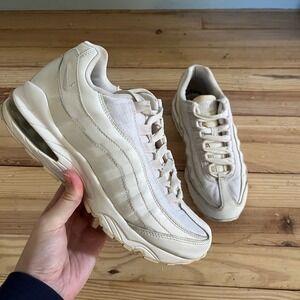 Nike Air Max 95 Kids Shoes Sneakers Athletic White Cream‎ Running
